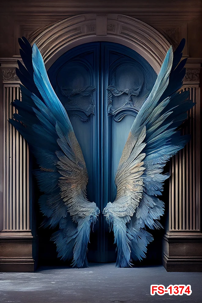 Blue Angel Wings fotográficos cenários para senhora adulta, arte materna, retrato, casamento, festa de aniversário, decoração do estúdio, fundos