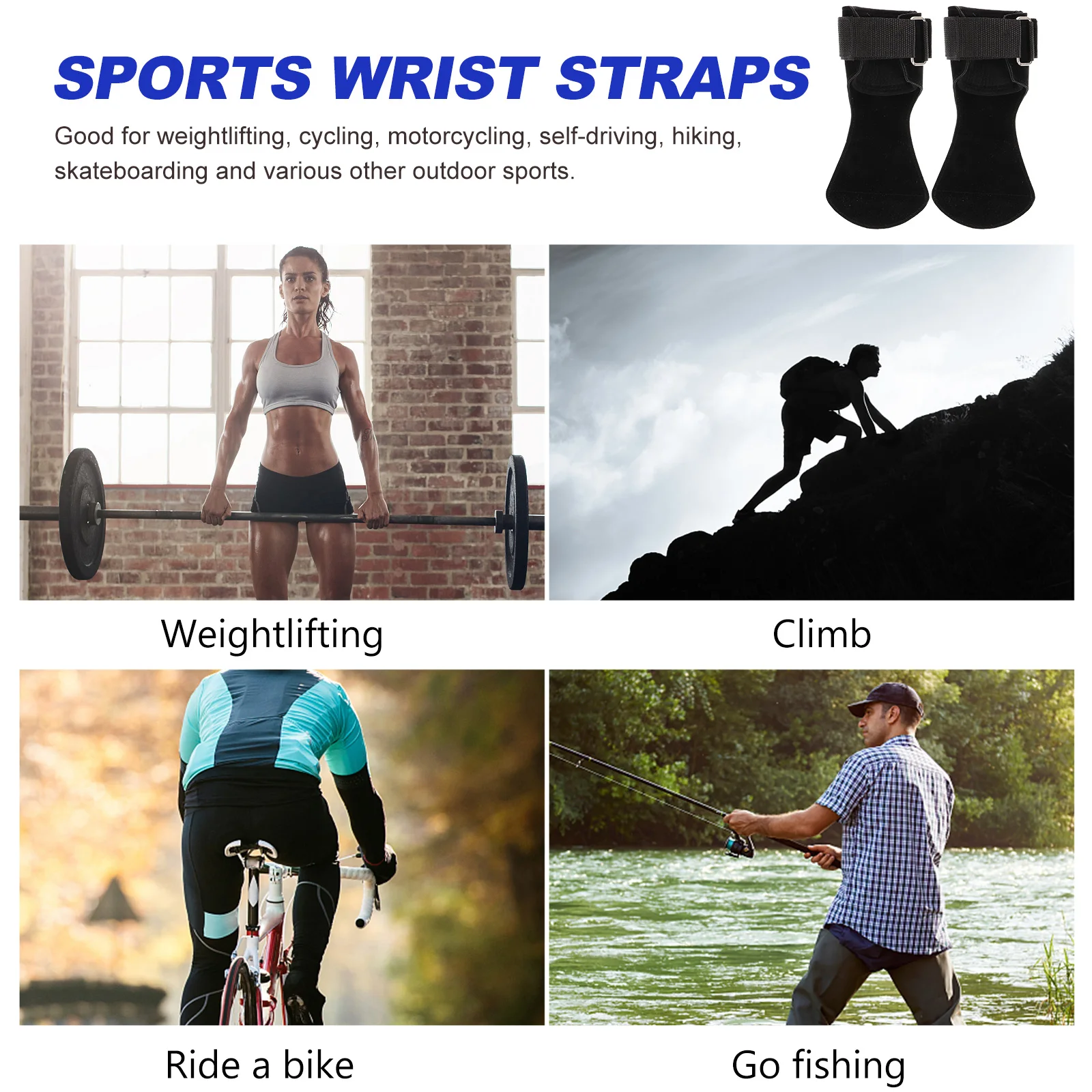 

Weightlifting Wrist Black Left Gym Gloves Breathable Wrist Thumb Brace Sports Outdoor Fitness Accessories