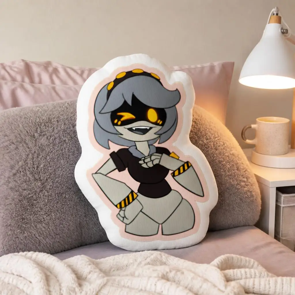 Murder Drones V Shaped Throw Pillow Irregular Stuffed Cushion Anime Robot Decorative Pillow Home Decor Bedroom Sofa Gift