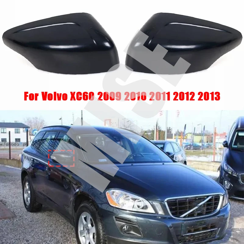 For Volvo XC60 2009 2010 2011 2012 2013 Car Side rearview mirror cover housing Cap Hood Shell base color 39854904 car-styling