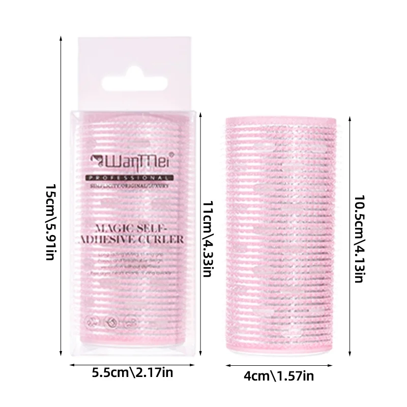 1pcs Large Self-grip Aluminum Core Hair Rollers Hairdressing Home Use DIY Korean Magic Curler Heatless Curly Hair Styling Tools view 2