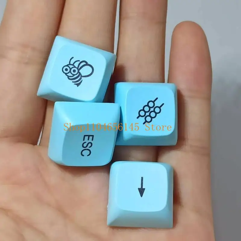 

5ASD 17Keys xda Profile Keycap PBT Dye Сублимация для GK61 SK61 TKL87 108