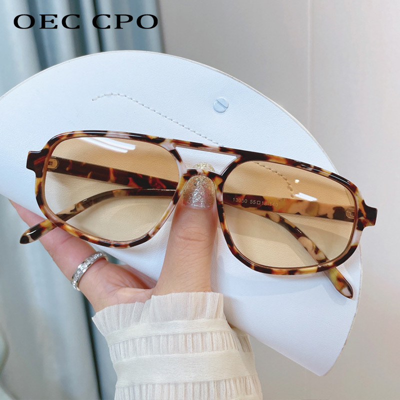  OEC CPO New in Square Sunglasses for Men Women 2025 Fashion Brand Sun Glasses Female Candy Color UV400 Shades Eyewear Goggles 