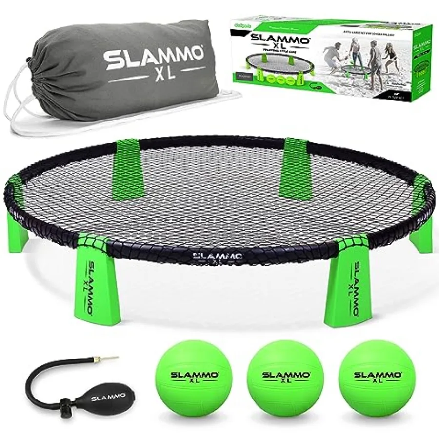 

Slammo XL Game Set Huge 48 Net Great for Beginners Younger Players or Group Play