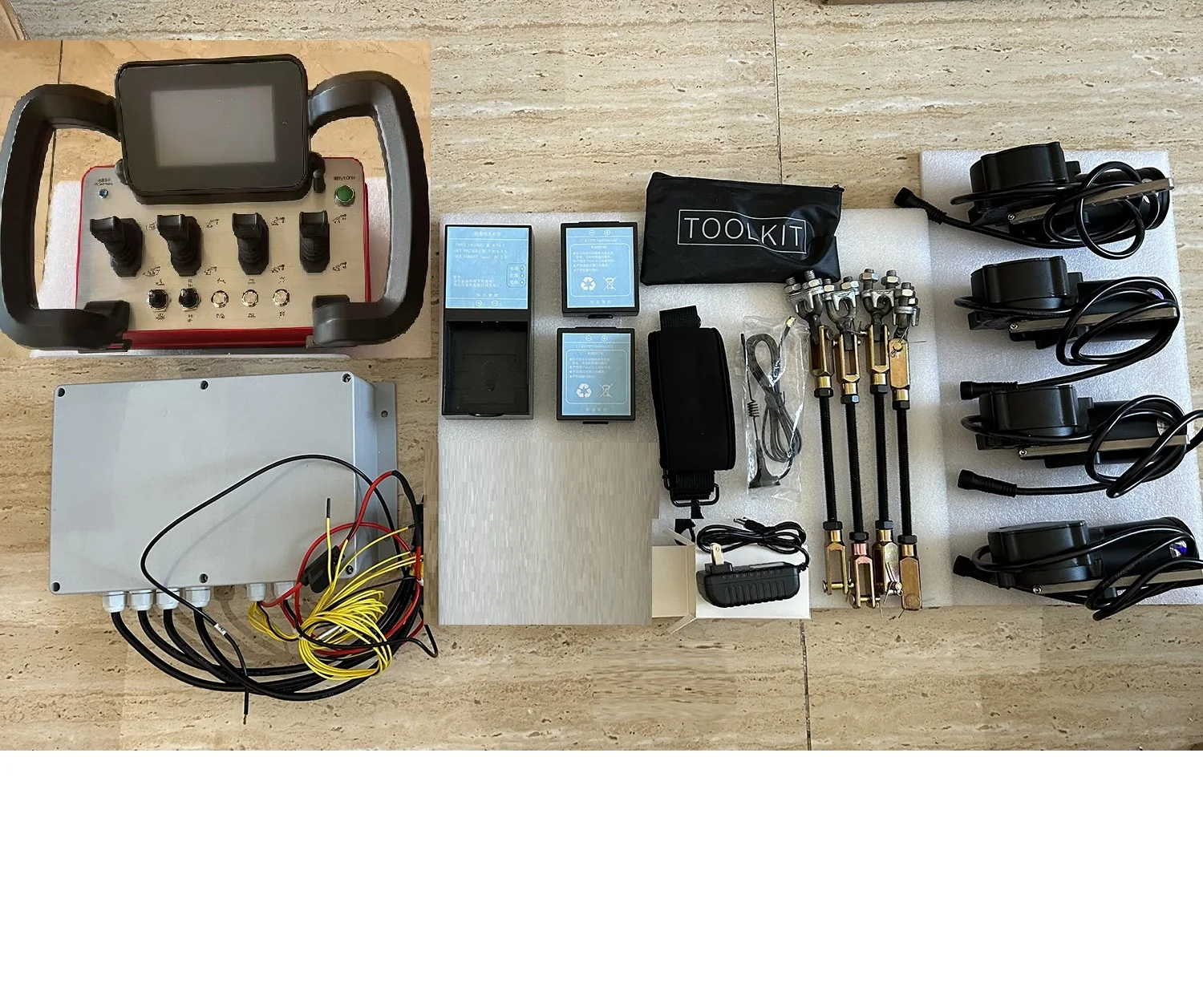 Set Control Remoto Hidrogrua Crane Remote Control 4 Functions12v 24v 4 Joystick Radio Wireless Remote Control