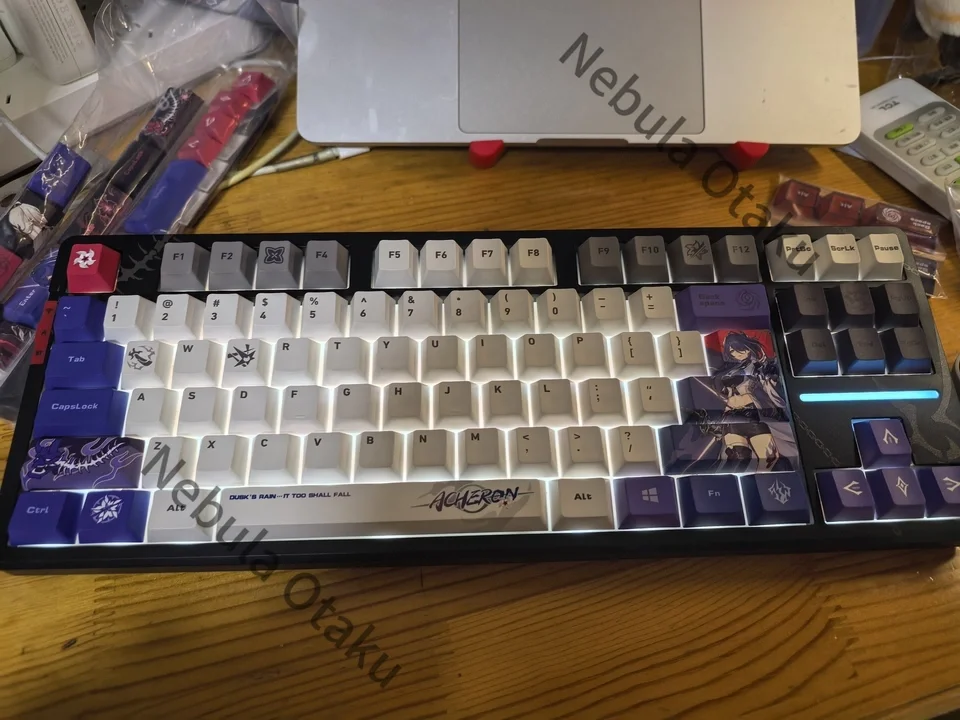 Honkai: Star Rail Acheron Customized Backlight Mechanical Keyboard Desktop Ornament Cosplay Official Legal Copy Gifts Anime