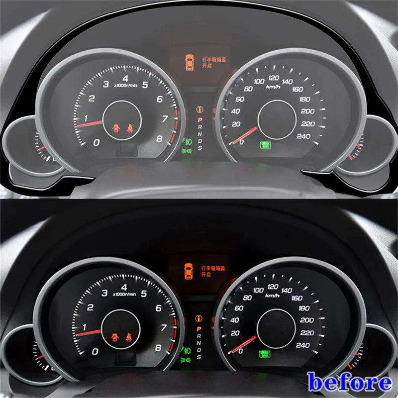 Speedometer Surround Brand New ABS Gloss Black Stickers For ACURA TL 2009 2010 2011 2012 2013 2014-2023 Car Interior Accessories