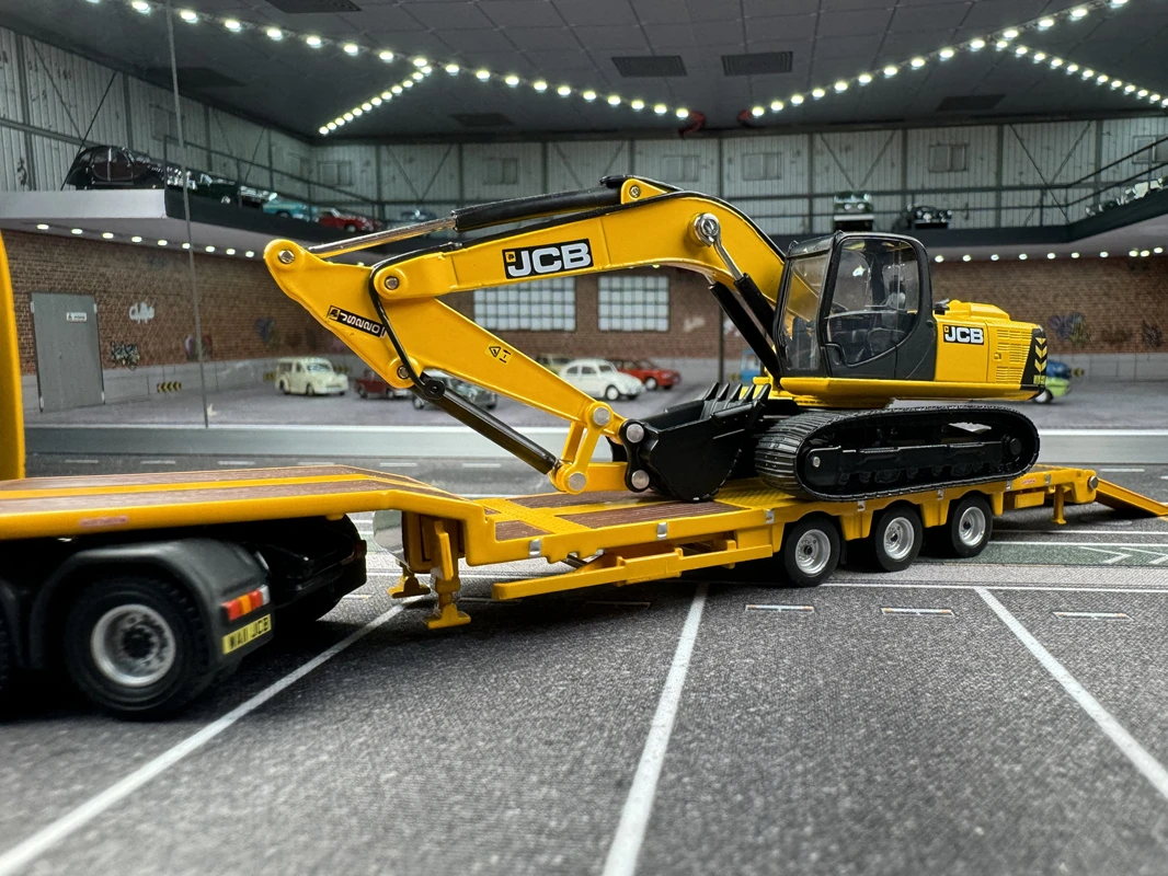 دييكاست 1:76 مقياس حفارة أكسفورد و JCB مرسيدس بنز شبه مقطورة سبيكة سيارة نموذج تحصيل لعبة هدية تذكارية العرض #6