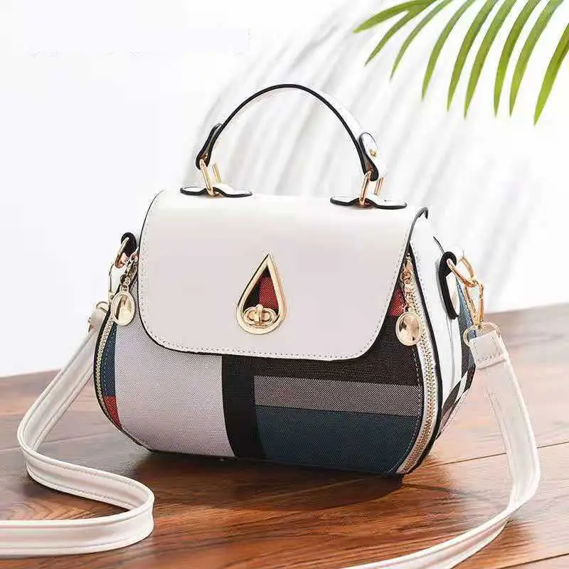 

New Bag Women's Trendy Fashion Versatile Messenger Bag Ins Korean Version of Student Handbag Shoulder "Versatile Grid" Bags