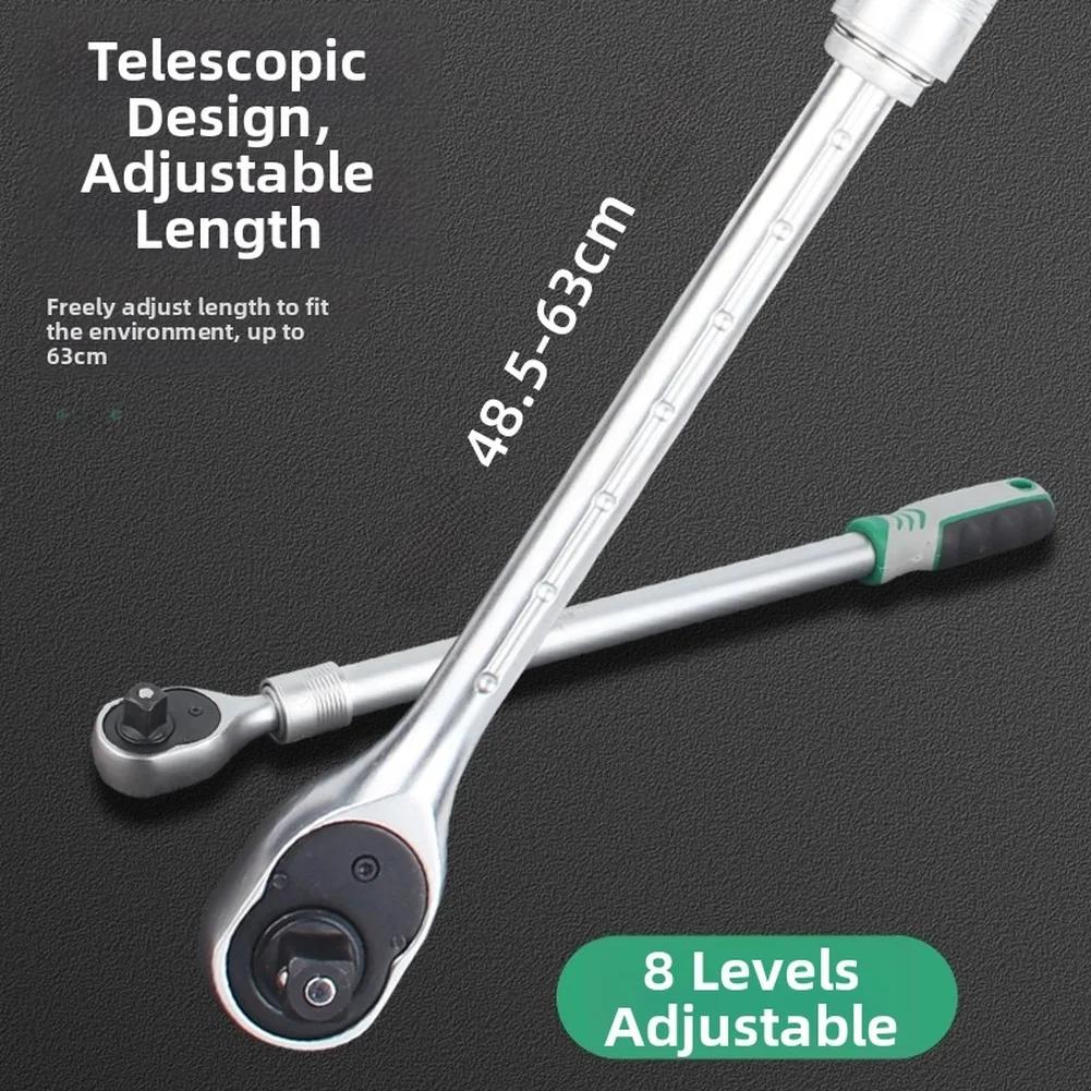 chave-de-catraca-extensivel-de-72-dentes-com-encaixe-de-1-2-chave-de-soquete-telescopica-reversivel-485-63-cm-ferramenta-manual-com-8-posicoes