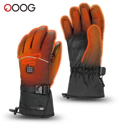 Motorcycle Heated Gloves Winter Warm Lithium Battery Heated Gloves Touch Screen Waterproof Skiing Heated Rechargeable Gloves