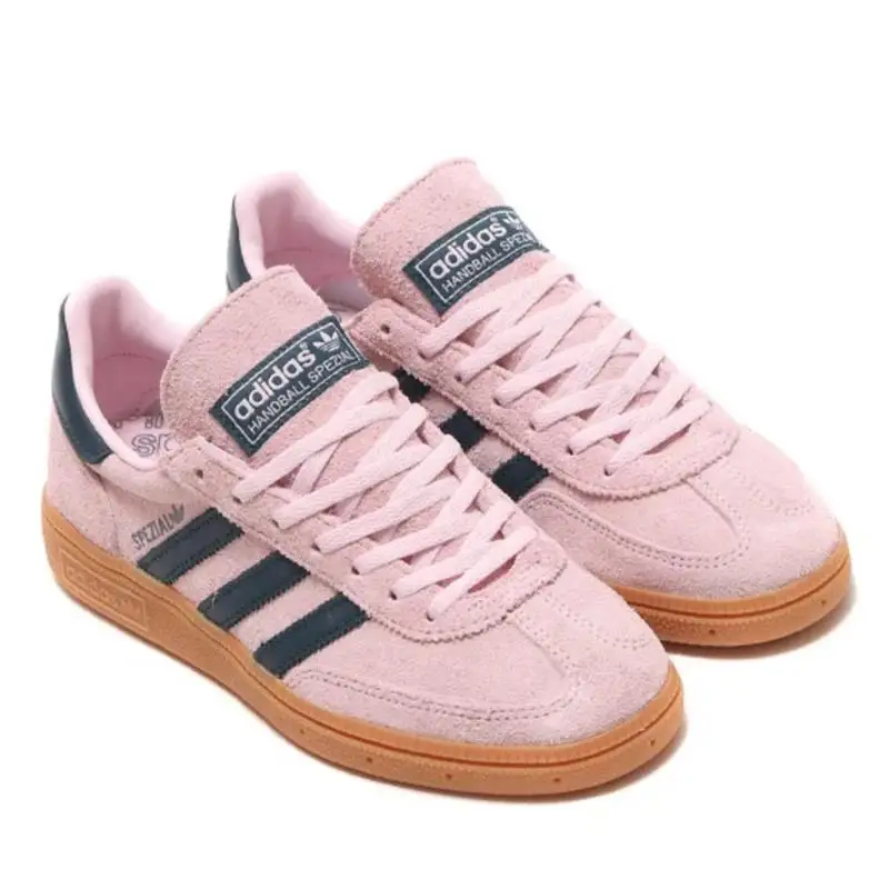 adidas Handball Spezial Clear Pink Arctic Night casual shoes suede leathers Non-slip comfortable Spzl sports board sneakers