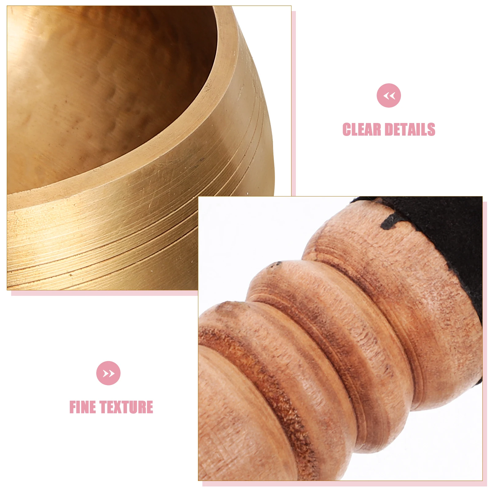 

20 .5x20.5x9.5cm Nepal Bowl Manual Tapping Yoga Tibetan Meditation Craft Singing