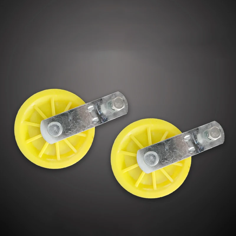 Fixed Single Pulley Block Wheel, Fixed Bolt Pulley Plastic Single Pulley Block Hanging Wire Towing Wheel, Loading 300KG, Yellow