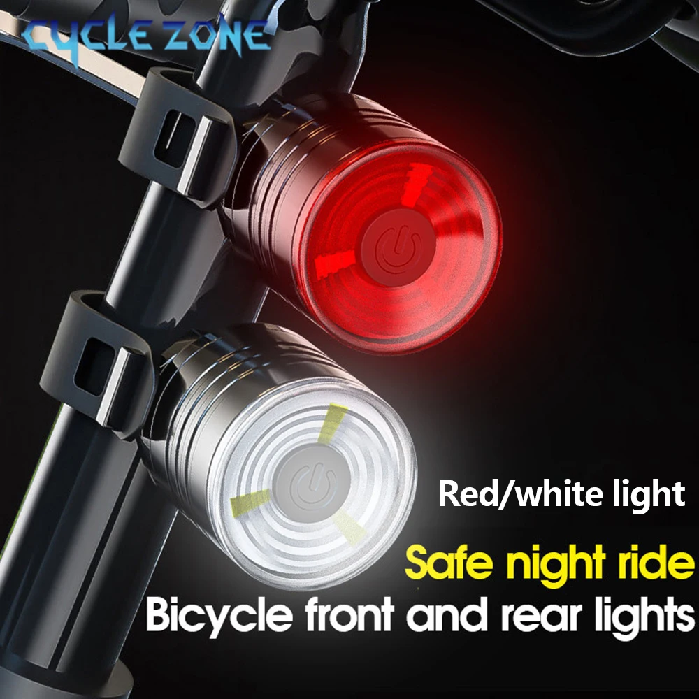 Bike Front Rear Light Set Cycling Rear Taillight for Helmet Seatpost Lamp Flashlight MTB Taillights Headlights Easy to Install