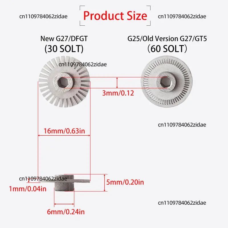 For 60 Slot Stainless Steel Optical Encoder Wheel for Logitech G25 G27 GT5 Replacement