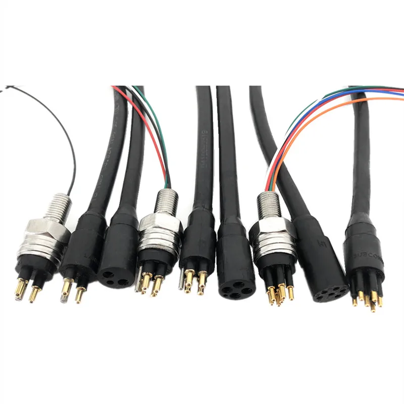 

Watertight cable 2-8 pin connector plug cable deep sea pressure underwater connector subconn male cable