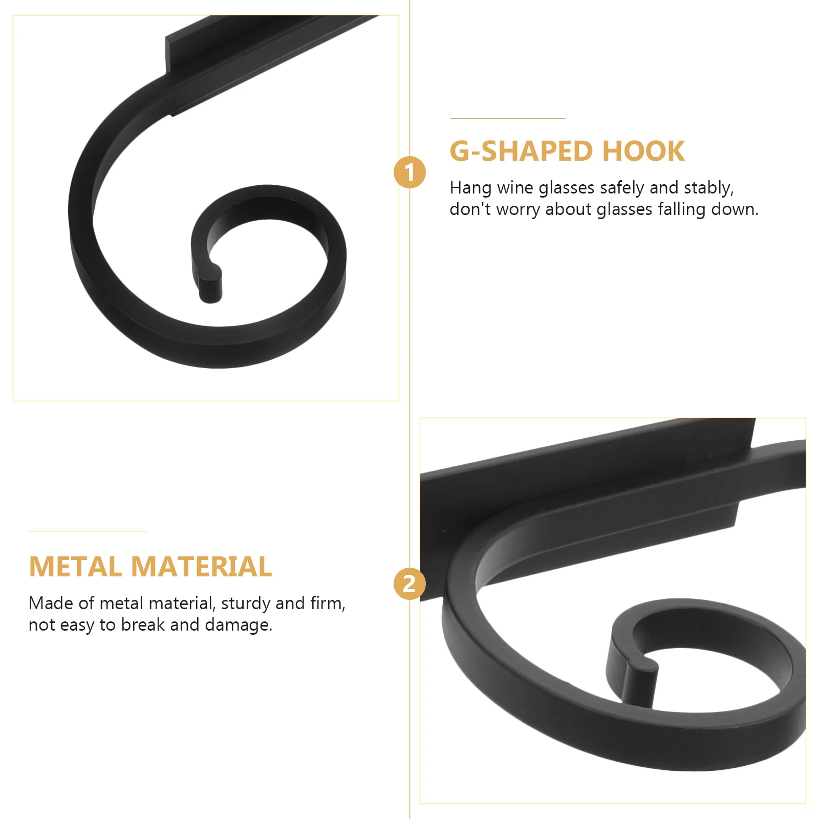 

Sturdy Metal Wine Glass Holder Hanging Stemware Rack Organizer for Kitchen Bar Cabinet Wine Glass Holder Bar Glasses Organizer