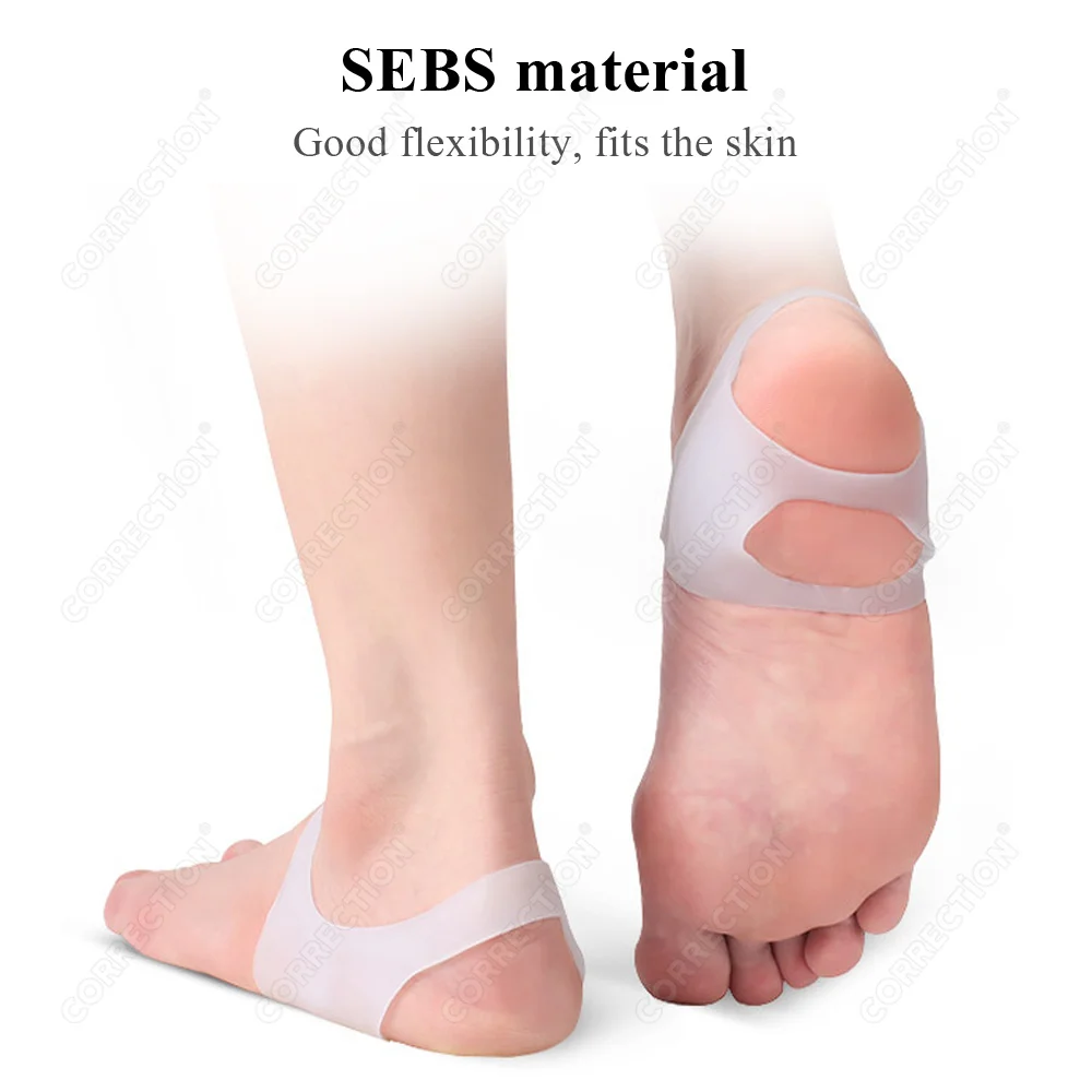 CORRECTION Arch Support Sleeves Plantar Fasciitis Heel Spurs Flat Feet Relieve Pain Sleeve Socks Orthotic Insoles Pads bandage