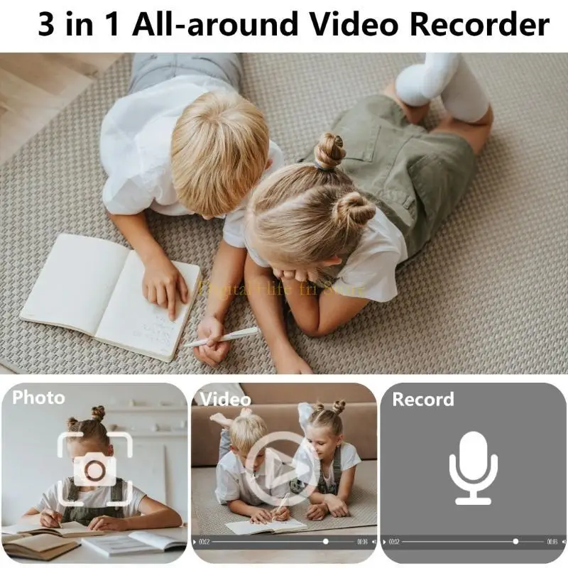 

E06D Pocket Camcorder Digital Video Recorder Long Battery Usage Action Camera for Outdoor Activity Travel Recording Camera