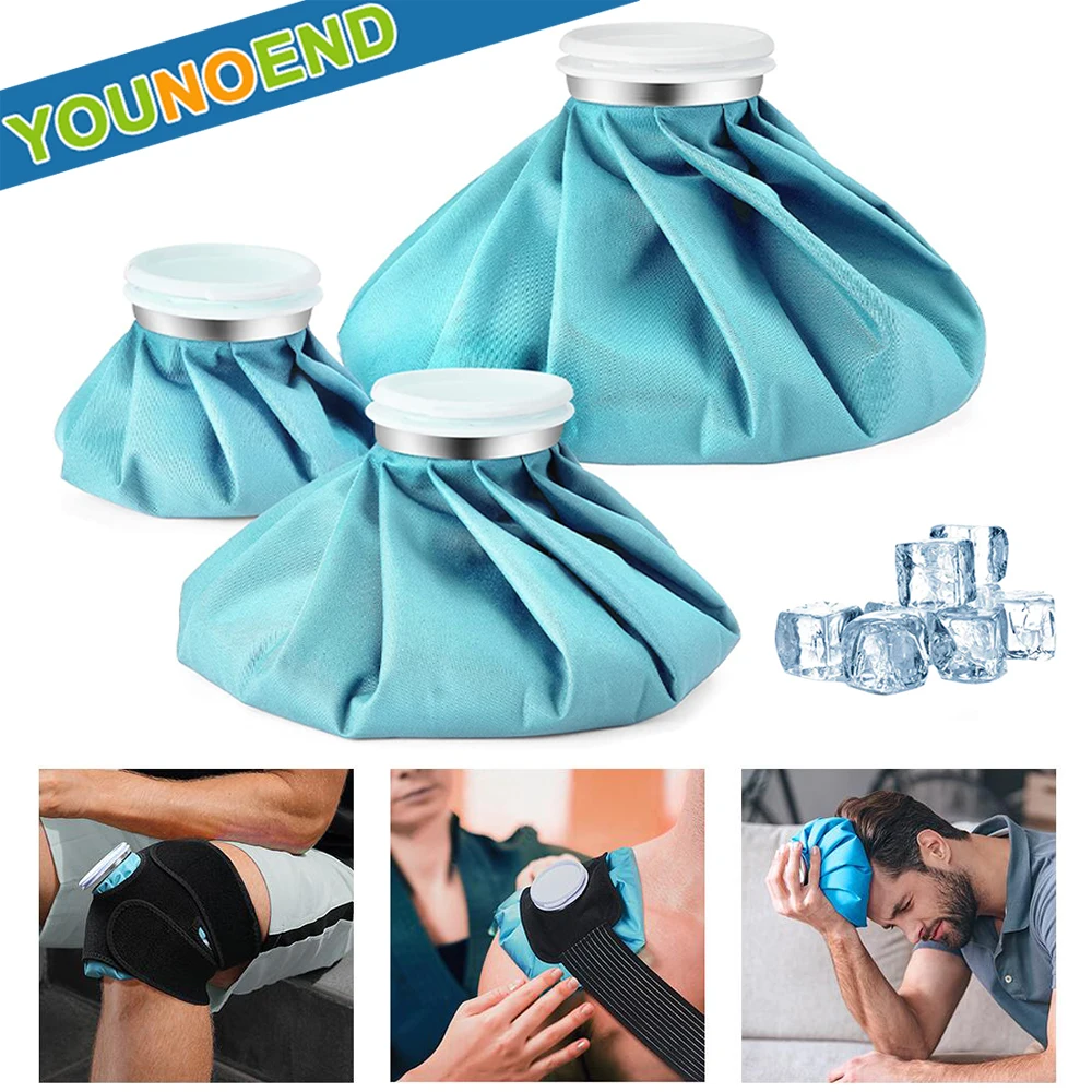 Professional Cold Ice Pack Reusable Ice Bag Hot Water Bag with Bandage Arm Leg Knee Sports Injury Headache Cold Hot Compress