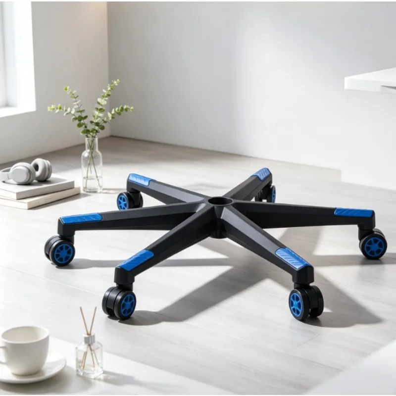Swivel Chair Base Nylon 5-Star with Wheels, Replacement for Office & Gaming Chairs, Sturdy & Durable Home Decor Accessory