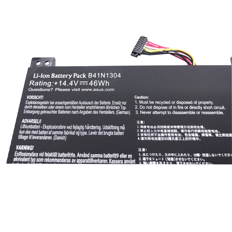 Imagem -05 - Lmdtk Novo B41n1304 Bateria do Portátil para Asus S451las451la-ds51t-cafor Vivobook V451la V451la-ds51t 14.4v 46wh