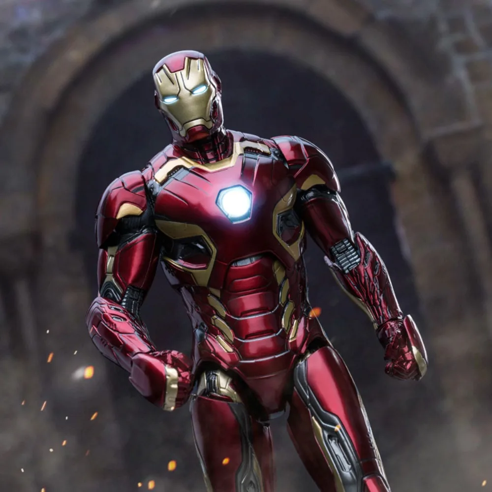 

ZD Toys Original Iron Man MK45 Action Figure Tony Stark Mecha Model Movable Anime Avengers Collection Toy Boy Gifts