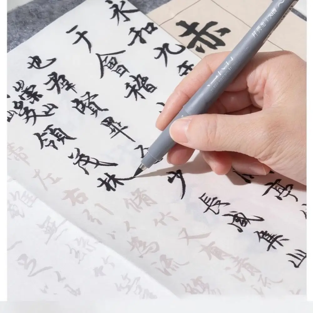 Refillable Calligraphy Pen For Deli Soft Brush Tip Marker Flexible Nib Practice Writing Sketching Lettering Art Supplies