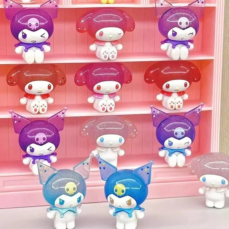 

Sanrio Kuromi Melody Ramune Style слепая коробка модные украшения для рабочего стола для девочек Коллекционные украшения из бобов Moe новая серия подарок