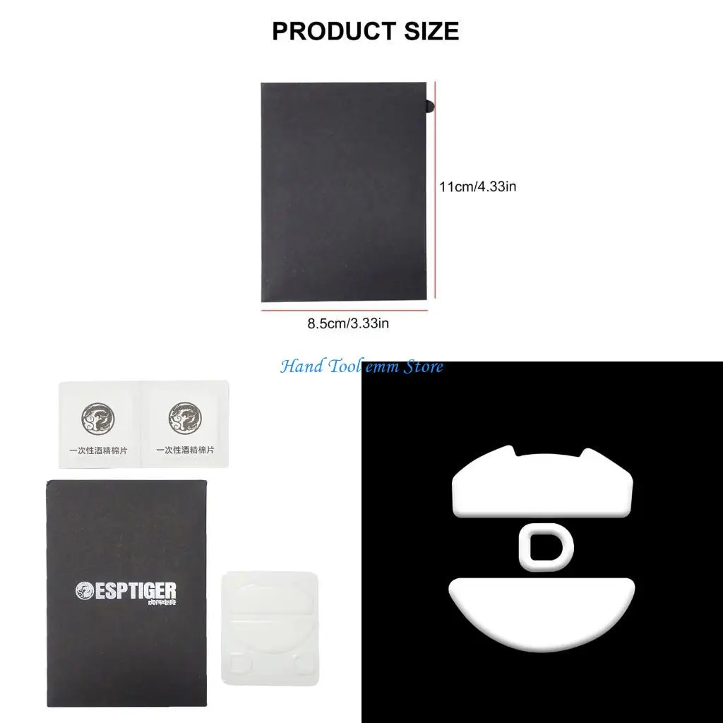 H37F Smooth Gliding PTFE Gaming Mouse Mouse Skates 0.8mm تم ترقيته مما يعزز انزلاق الماوس لـ Deathadder v4pro