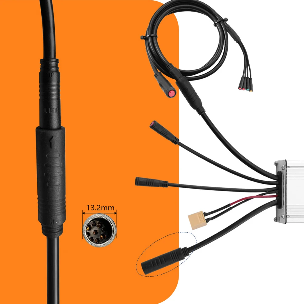 

Aluminum Alloy Shell 36V 48V 30A E-bike Motor Control Good Heat Dissipation Includes 1T5 Cable Long Time Use 126x66x39mm