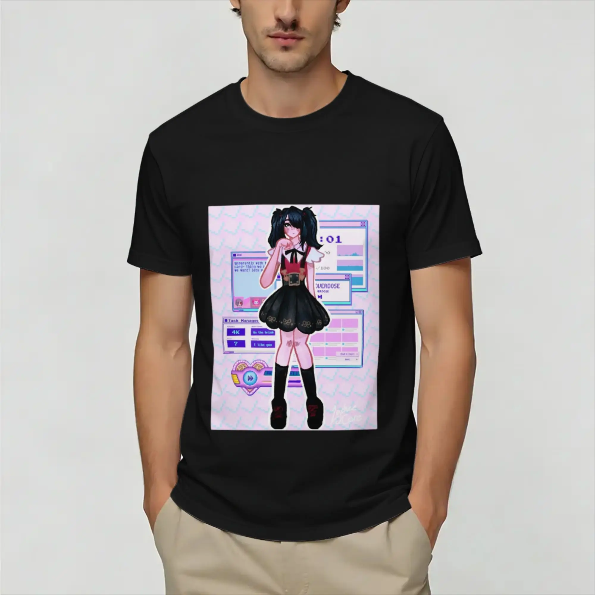 Men's KANGEL Needy Streamer  T Shirt  Cotton Clothing Fashion Short Sleeve Crew Neck Tees Graphic T-Shirt