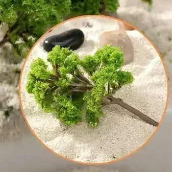 10Pcs 4cm Handcrafted Model Trees For Railroad Diorama Miniature Scenery Realistic Greenery For Train Layouts Home Decor