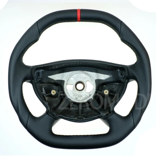 For Mercedes-Benz E55 E320 G Carbon Fiber Perforated Leather Steering Wheel NO Paddle Space