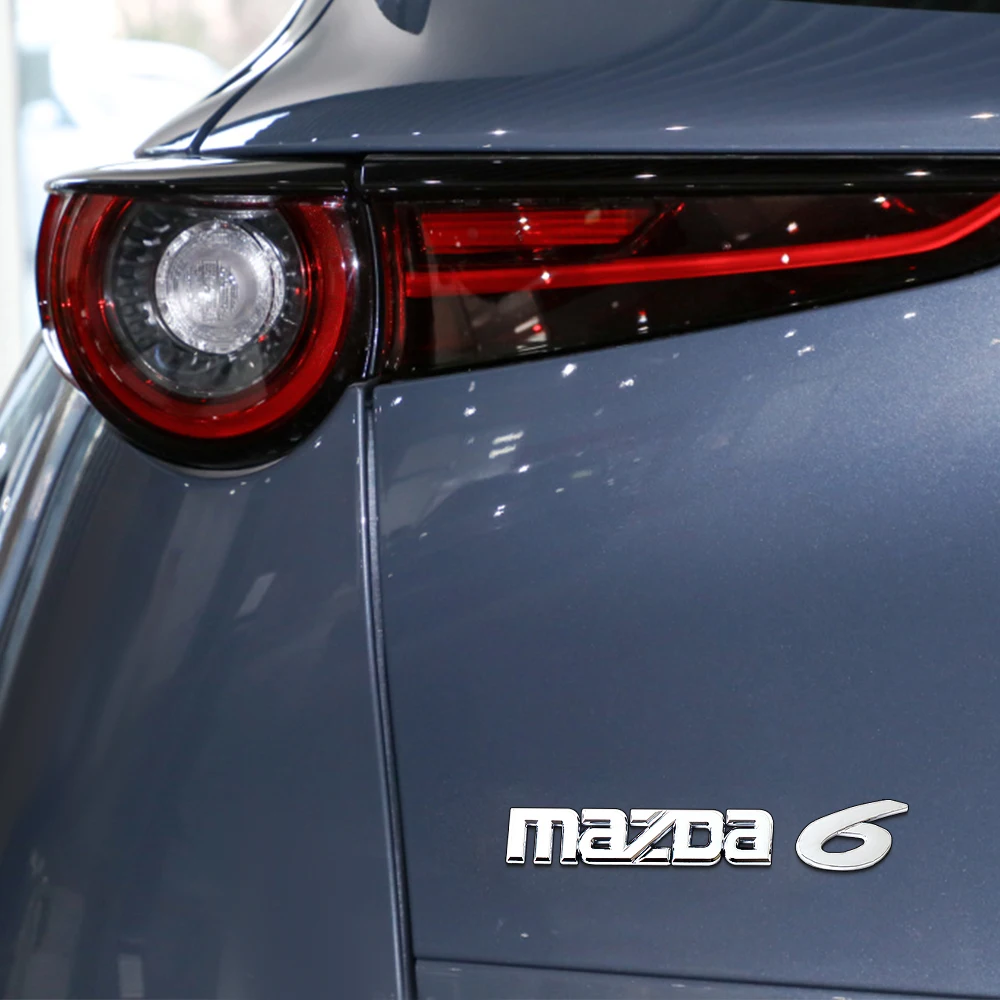 ثلاثية الأبعاد ABS رسالة شعار سيارة الذيل شارة الخلفي الجذع ديكور ملصق لمازدا 3 6 Axela Atenza Demio MPS MS Skyactiv 323 626 Angksela