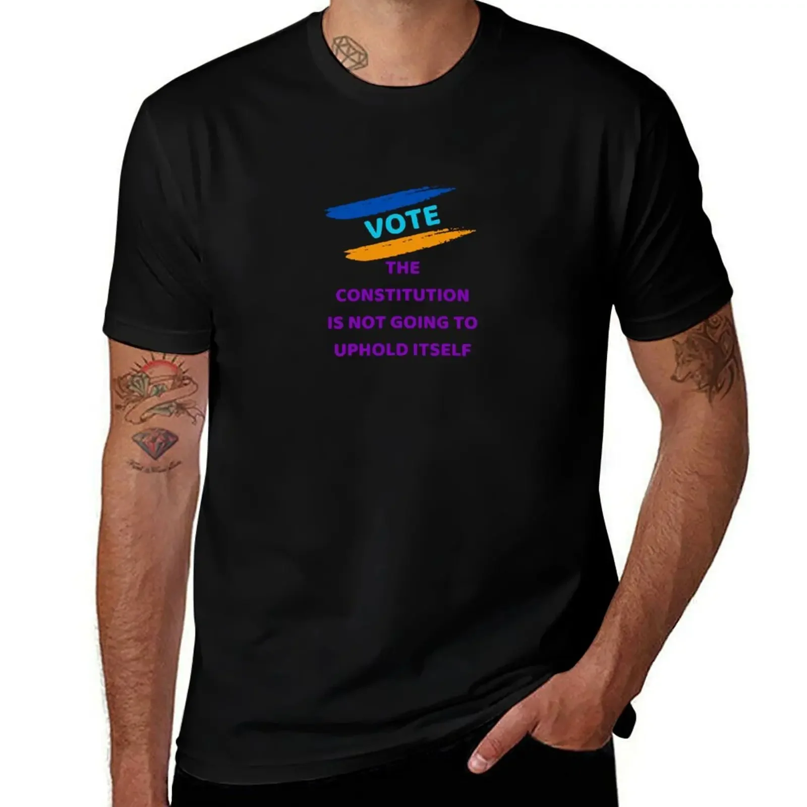 Vote_Gender Neutral T-Shirt anime t shirts Blouse oversized designer t shirt men