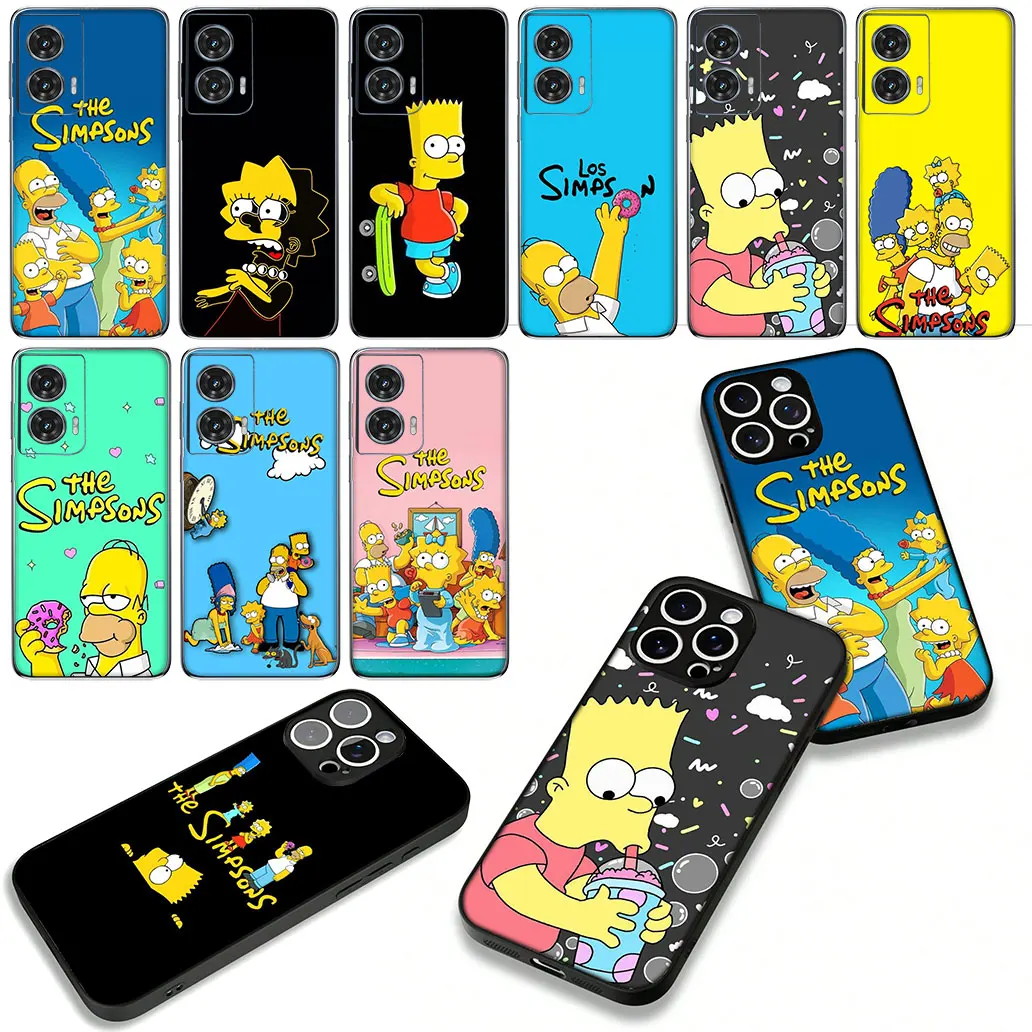 بارت ذا إس سيمبسنز لطيف لموتورولا موتو إيدج 50 30 فيوجن 40 نيو الترا برو G55 G64 G75 G84 G85 G54 G24 G05 G35 جراب هاتف #1