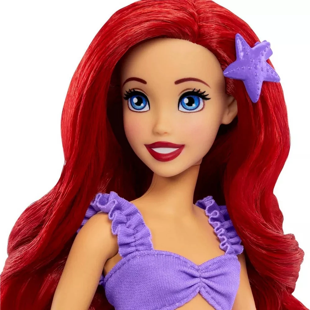 Disney Princess Ariel 2-in-1 Mermaid to Princess Doll with 2 Fashions and Accessories Dress Up Dolls Girls Play House Toys