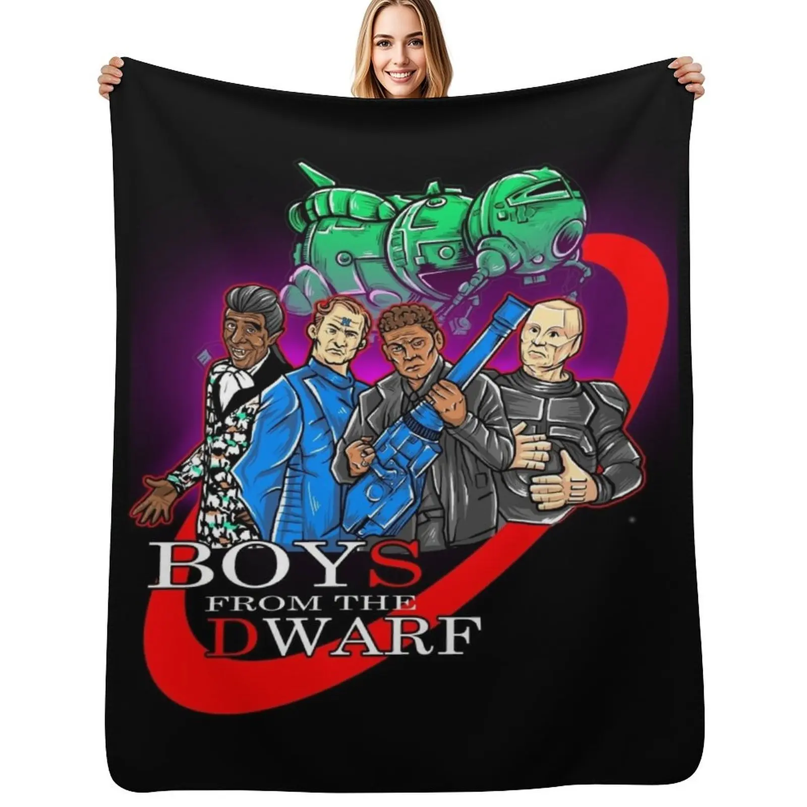 

Red Dwarf Boys From The Dwarf StarBug Throw Blanket blankets and throws cosplay anime Luxury Designer anime Blankets