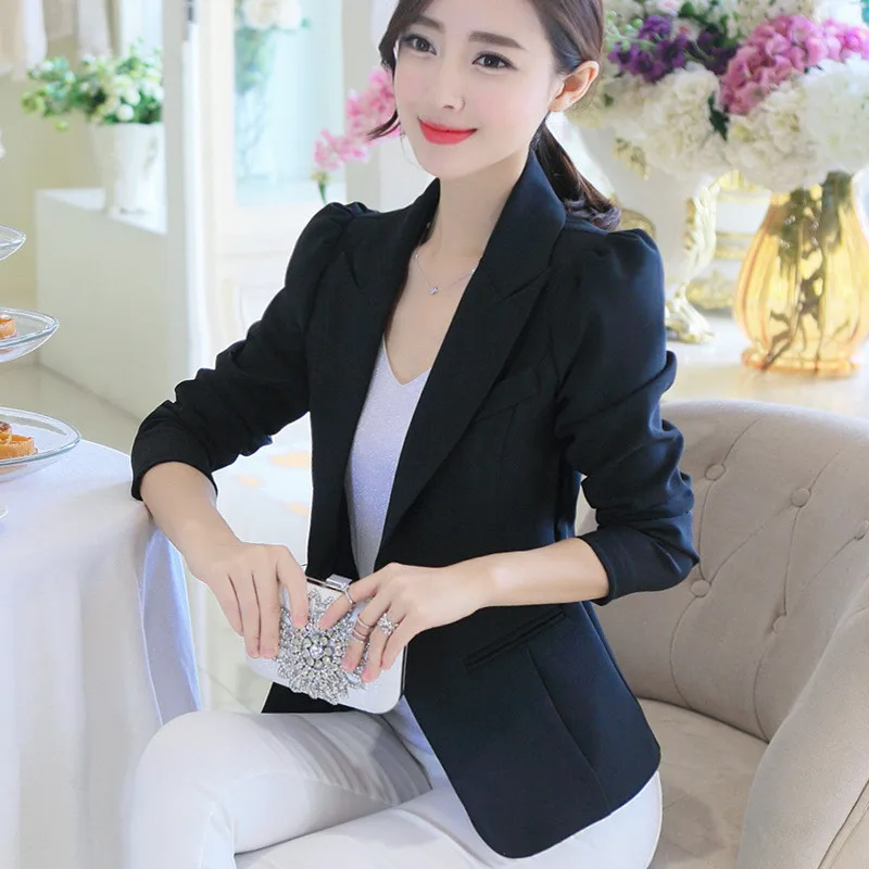 UHYTGF Spring Summer Blazer Coat Woman 2023 Fashion Lapel Slim Female Jacket Korean Casual Chic And Elegant Ladies Outewear 2531