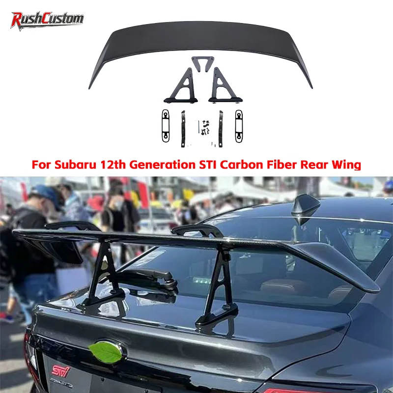 

For Subaru 12th Generation STI Carbon Fiber Rear Wing Spoiler High-Quality Rear Spoiler