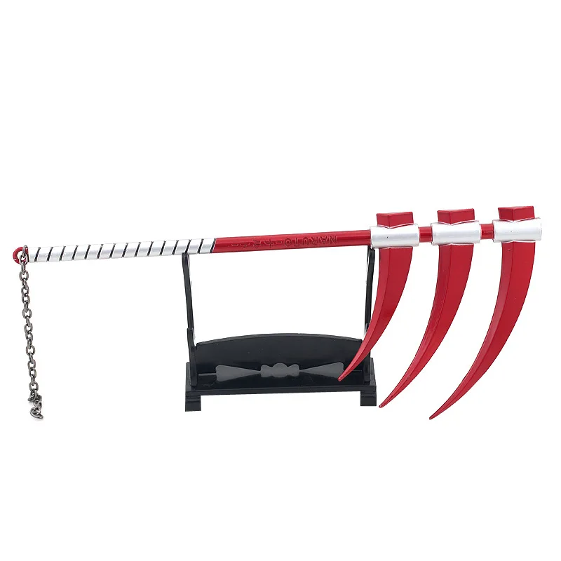 9.84inch/25cm Akatsuki Organization Hidan Weapon Death Bloody March Sickle Alloy Craft Model Anime Naruto Peripherals Toys Gifts view 6