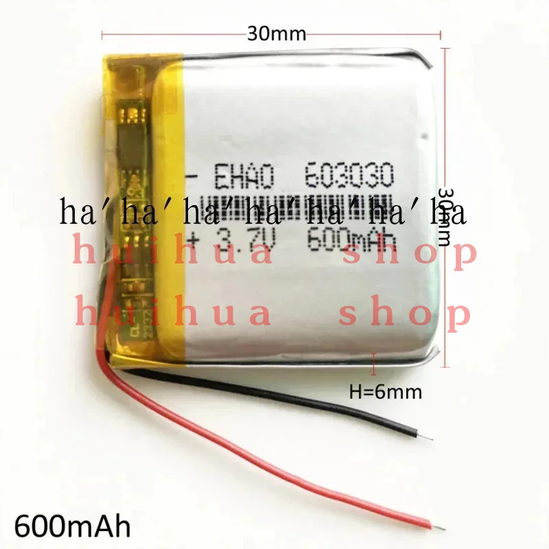 10 x 3.7V 600mAh Lipo Li-Polymer Rechargeable Battery Cells For MID GPS 603030 JM