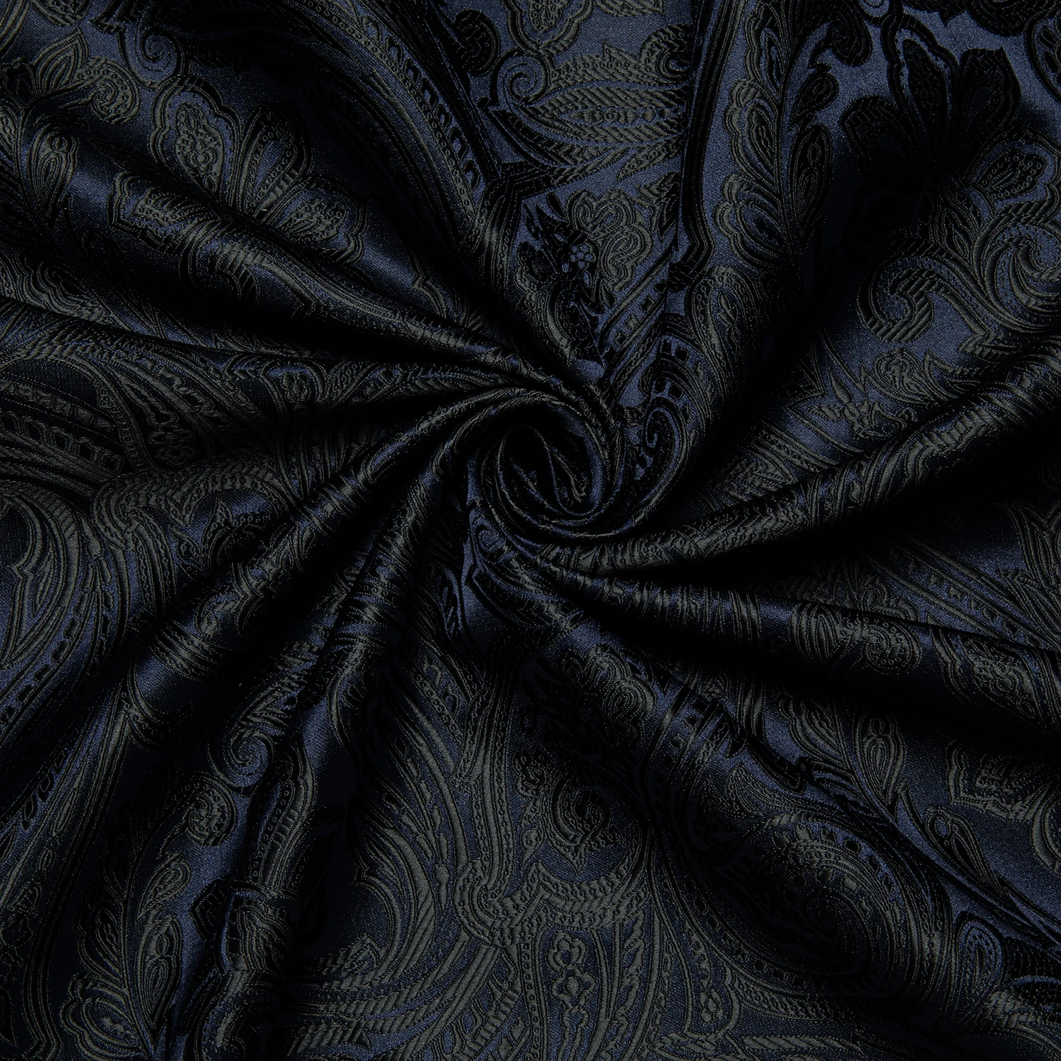 Luxus blau schwarz Paisley Seiden hemden für Männer Langarm Hochzeits feier Abschluss ball Smoking Hemd lässig Designer kleidung