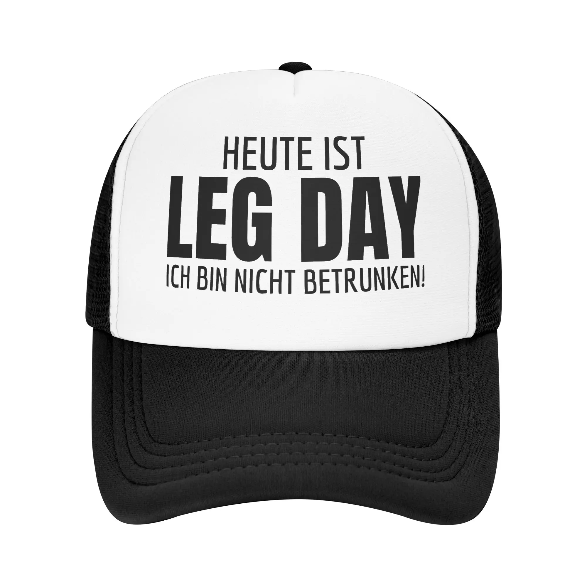 Funny Leg Day Sayings Fitness Gym  Mesh Baseball Cap Sport Trucker Hat  Dad Hat Adjustable Snapback Caps Golf Hats Trucker Hats