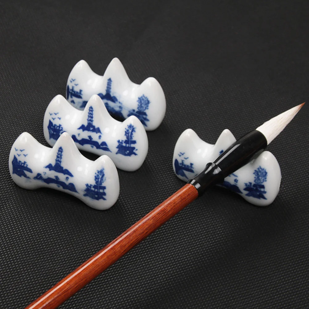 

Ink Blotter and Pen Stand Sumi Writing Brush Support Chinese Calligraphy Holder Paintbrushes Decorating