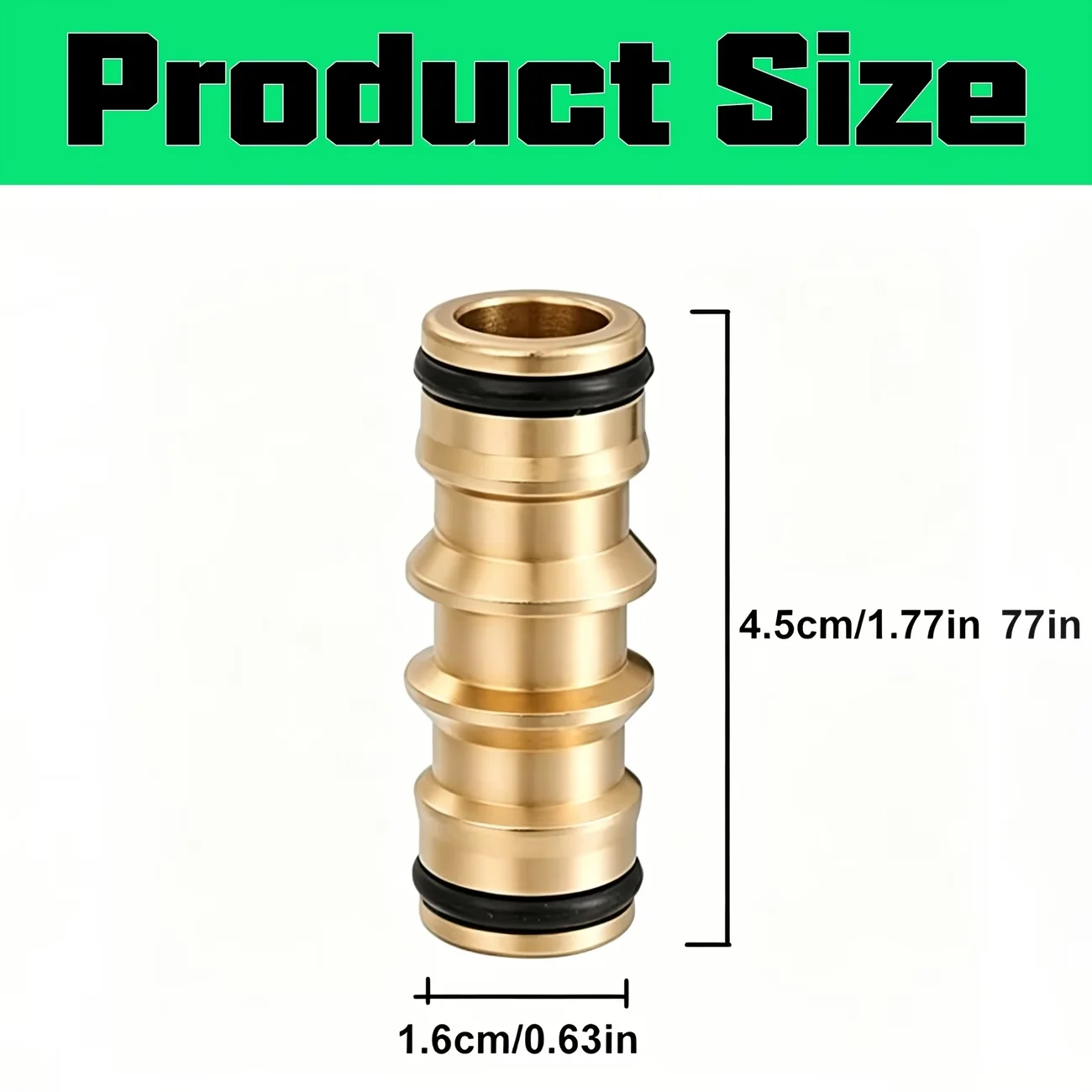 1PC Brass Bidirectional Threaded Pipe Coupling Fittings, Copper Alloy Pipe Extension Conversion Repair Joints, 3-Way Tee Connect