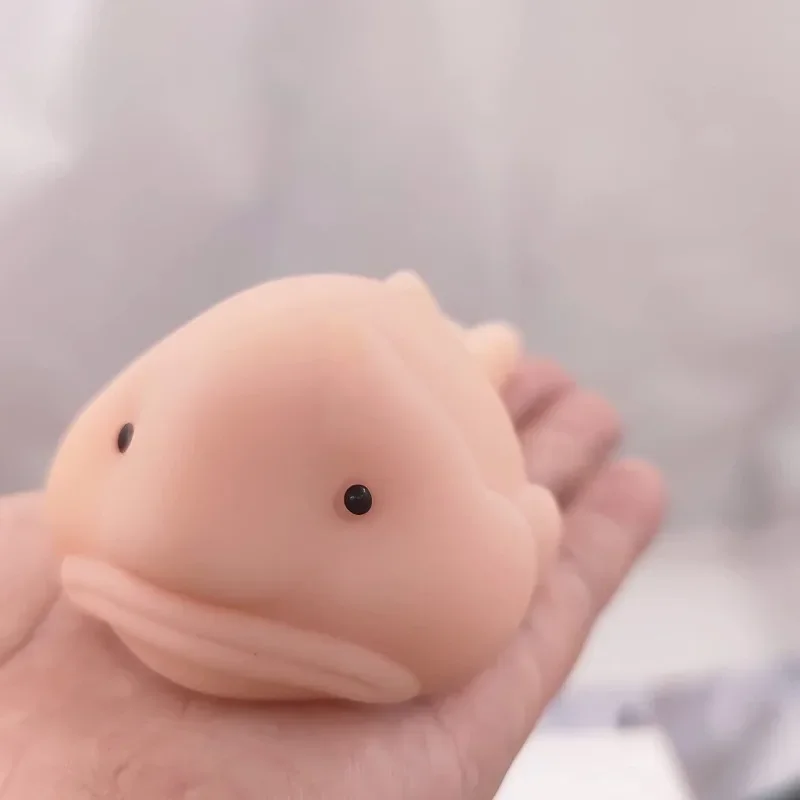 Blob Fish Squishy Figurine Silicone Super Stretchy Blobfish Statue Stress Release Toy Ugly Weird Stuff Sculpture Home Decor