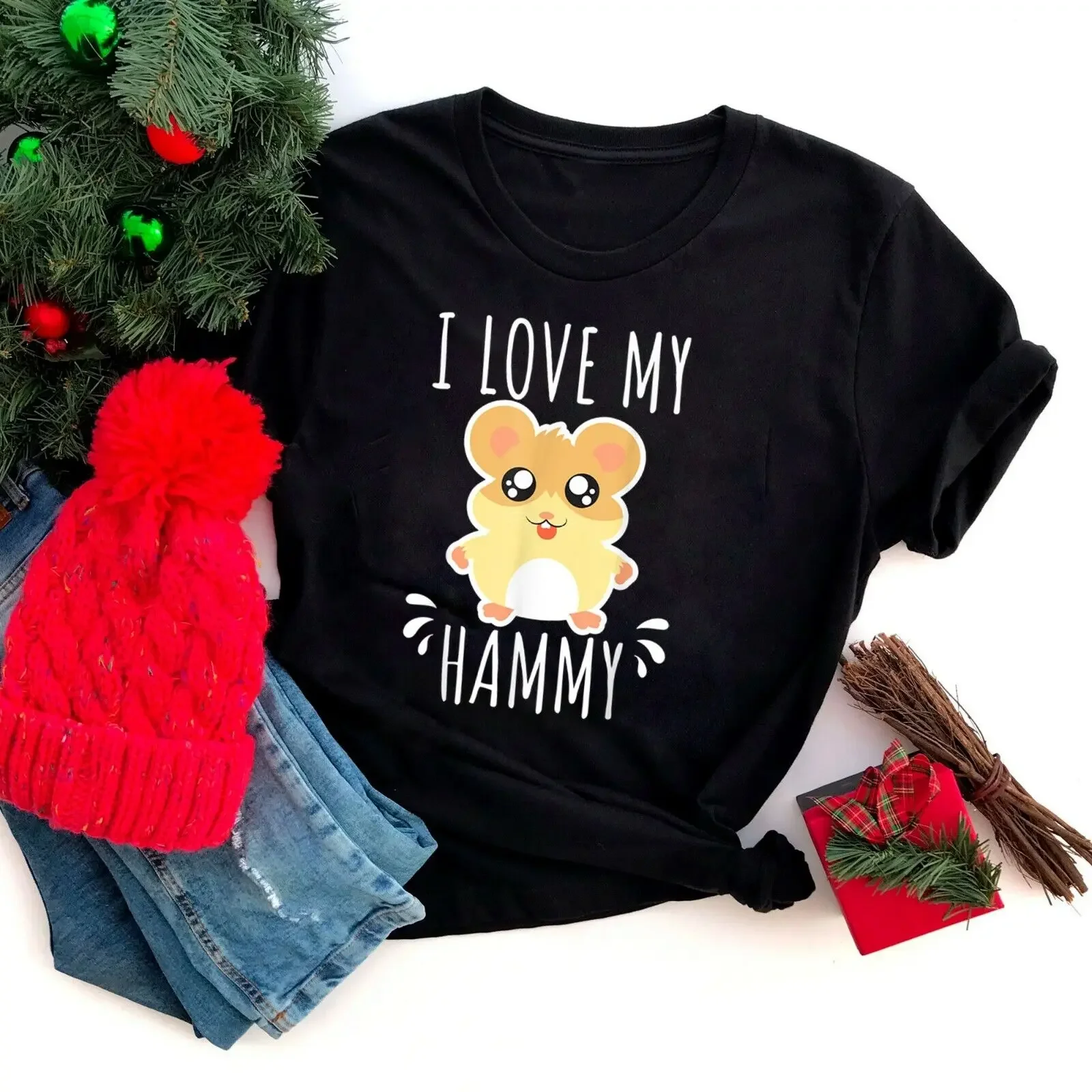 I Love My Hammy Hamster T Shirt Gift Kids Costume Outfit T-Shirt